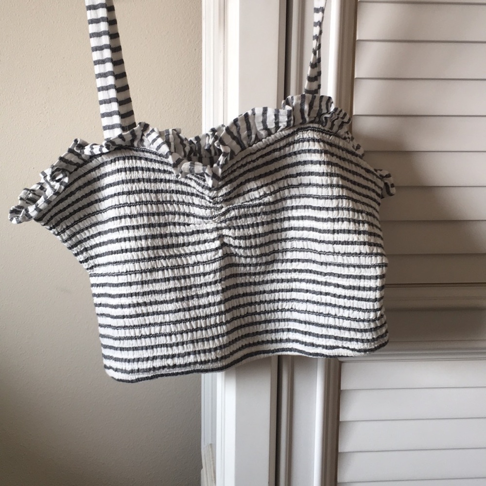 Striped crop top